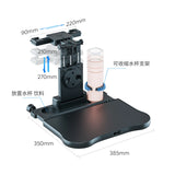 Upgraded Dual-Use Car Table for Steering Wheel and Backseat, with Phone Holder Cup Holder, Heavy-Duty 20kg Load Car Accessory