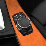 For BMW 4 Series F32 F33 F36 Center Console Multimedia Panel Trim Frame Sticker Car Interior Tuning Accessory Made of Alcanta
