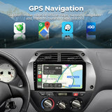 2K QLED Android Head Unit with CarPlay for Toyota RAV4 2000–2003 Android Head Unit RSNAVI