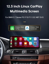 12.3-Inch Wireless CarPlay Multimedia Screen for BMW 5 7 Series Android Head Unit wincago