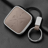 Metal and Leather 4 Button Car Key Case Cover for Zeekr X 001 009 2022 2023