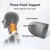 Ergonomic 3-Point Neck Support Pillow With Hook Adjustable Car Seat Headrest for Sleeping, Travel, Pain Relief Car Interior A