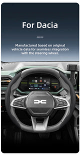 Breathable Leather Steering Wheel Cover for Dacia Cars Car Interior Accessory Hocasen