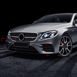 For Mercedes Benz E Class E300L E43 AMG E200L 16-20 Car Front Wind Knife Sticker Optimized Airflow Exterior Accessories Exter