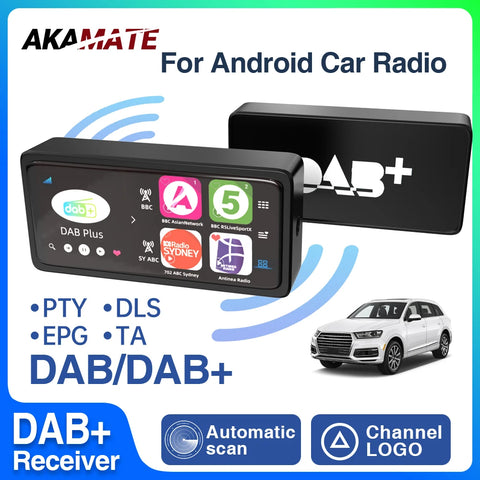 DAB+ Receiver Box & Antenna for Android Radio Car Interior Accessory AKAMATE