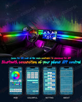 18-in-1 RGB LED Ambient Lights for Car Universal