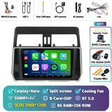 2K Android 15 Multimedia Head Unit for Toyota Prado 2018-2020