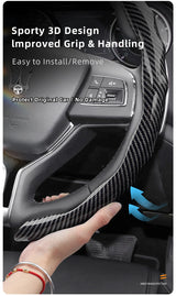 Carbon Fiber Snap-On Wheel Cover for Maserati Car Interior Accessory Hocasen