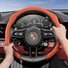 Premium Suede Steering Wheel Cover for Porsche Cars