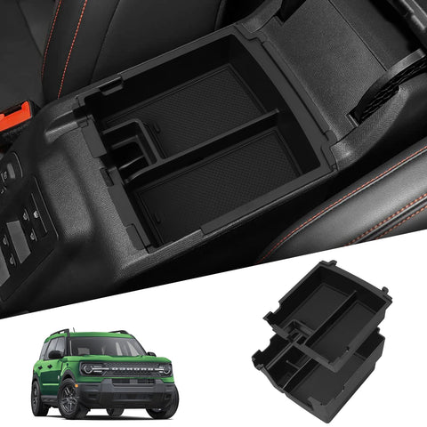 Smabee for Ford Bronco 4Door 2025+ Center Armrest Storage Box Double Layered Car Tray Car Interior Accessory Smabee