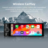 6.36-Inch Wireless CarPlay Android Auto 1-DIN Multimedia Player Android Head Unit LEXXSON