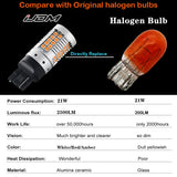 LED Ambient Light Amber Turn Signal Bulbs for Universal Cars
