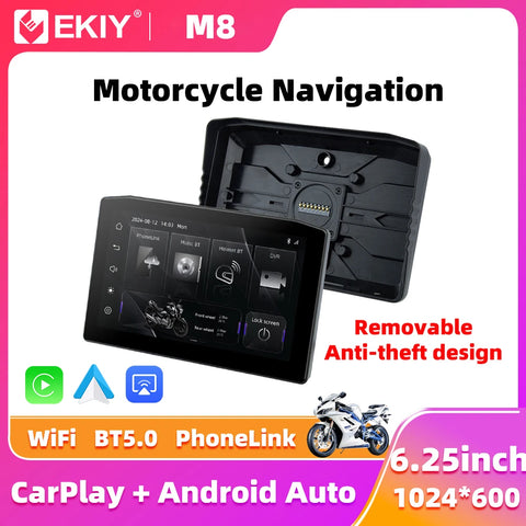 CarPlay GPS Navigation Dashboard with DVR and TPMS Android Head Unit EKIY