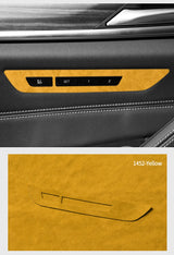 For BMW 5er G30 G38 6GT G32 Seat Memory Button  Panel Trim Frame Sticker Car Premium Interior Tuning Accessories Made of Alcanta