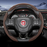 Suede Steering Wheel Cover for Fiat 500 Panda Tipo