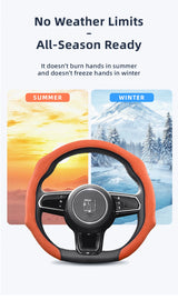 Suede Steering Wheel Cover for Zeekr Non-Slip Fit