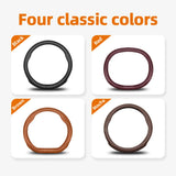 Lincoln Ultra-Thin Leather Steering Cover Car Interior Accessory Hocasen