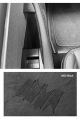 For Tesla Model 3 Model Y Door Inner Handle Trim Frame Decorative Sticker Car Interior Tuning Accessories Made of Alcantara