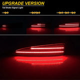 Red Rear Bumper Reflector Lights for Toyota Yaris 12-14 Car Interior Accessory iJDM