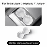For Tesla Model 3 Highland Y Juniper Center Console Cup Holder Silicone Non-Slip Storage Box Slot Interior Accessories Car In