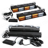 32 LED Emergency Strobe Light Bar Universal Windshield Car Interior Accessory MAGIC COLORM