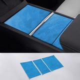 For Tesla Model 3 (2024-) Model Y(2025-) Center Console Panel Trim Sticker Anti Scratch Car Interior Accessory Made of Alcant