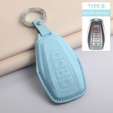 Car Key Case Cover for Geely New Coolray 2023-2025 X6 Emgrand Global Hawk GX7 PU Leather Car Keychain