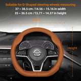 Leather Steering Wheel Cover for Nissan Qashqai Note