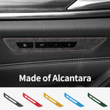 For BMW 5er G30 G38 6GT G32 Seat Memory Button Panel Trim Frame Sticker Car Premium Interior Tuning Accessories Made of Alcan