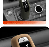 Original Leather Center Gear Shift Knob Cover For Land Rover Lever Shifter Boot Anti Scratch Car Performance Interior Accessory