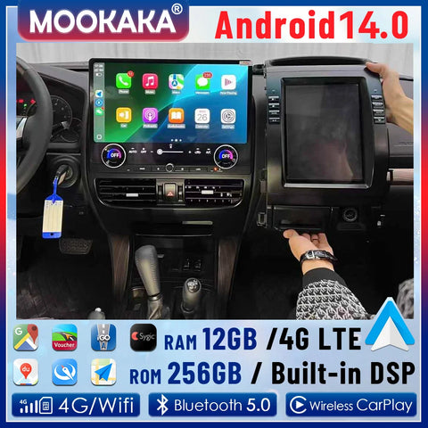 Android 13 Multimedia Player System for Toyota Land Cruiser 2002–2009 Android Head Unit Aotsr 8G256G and 360Camera Eight Core