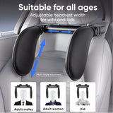 Child Car Headrest with Memory Foam - Ergonomic 360° Adjustable Side Pads for Car Travel Car Interior Accessory OEM