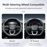 Breathable Leather Wheel Cover for Audi A4 A5 A6 Car Interior Accessory Hocasen
