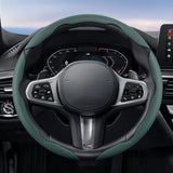 Universal Breathable Leather Steering Wheel Cover
