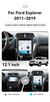 12.1" Android 14 Navigation System for Ford Explorer 2011–2019 Android Head Unit Aotsr