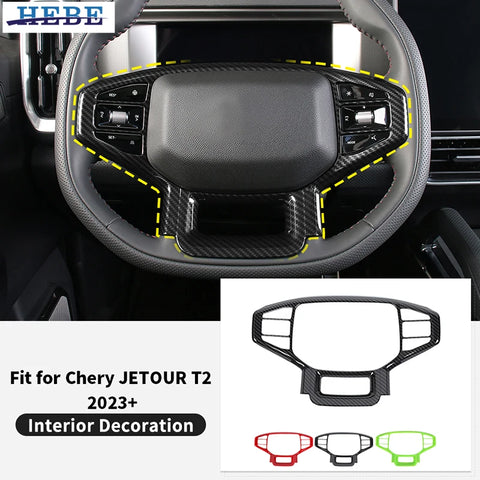 Decorative Steering Wheel Trim for Chery T2 2023 Car Interior Accessory HEBE