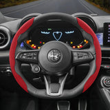 Anti-Slip Suede Steering Wheel Cover for Alfa Romeo