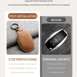 Car Key Cover For Bentley Bentayga 2017-2021 2AHMV-YK1 Leather Car Key Case Cover For Bentley Car Key Cover OEM