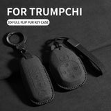 Car Remote Key Case Cover For Trumpchi GAC GS3 GS5 GS6 S7 S9 Empow J11 J12 J13 J14 J15 J16 Suede Car Key Bag Protecter Keycha