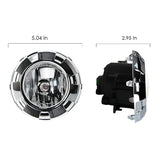 Chrome Fog Lights for Mitsubishi Pajero 3 2007-2010 LED Ambient Light MAGIC COLORM