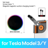 Car Phone Mount Holder 15W Magnetic Wireless Charger Compatible with MagSafe for iPhone for Tesla Model 3/Y LAUNCH 2026 HIGHLAND
