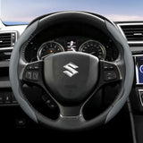 Breathable Leather Steering Wheel Cover for Suzuki