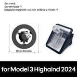 Magnetic Phone Mount Compatible with MagSafe for iPhone, Compatible with Tesla Model Y Launch 2025 Model 3 Highland 2024