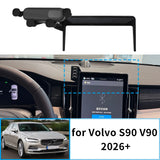 Smart Wireless Charging Phone Mount for Volvo S90 V90 2026 Car Phone Holder CATUSIKI