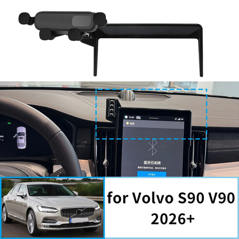Smart Wireless Charging Phone Mount for Volvo S90 V90 2026 Car Phone Holder CATUSIKI