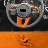 For Kia K3 Forte Cerato (2019-2021) Steering Wheel Cover + Gear Shift Boot Interior Tuning Accessory Set Car Interior Accesso