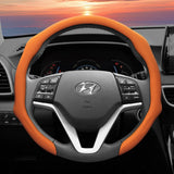 Perforated Leather Steering Wheel Cover for Hyundai Tucson