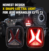 Led Tail Lights Rear Brake Light for Jeep Wrangler TJ Car Accessories YJ CJ Waterproof Led 12v Drl Reverse Tail Lamp Led Ligh