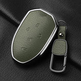 5 Button Aluminum Alloy Goatskin Car Key Case Cover For Trumpchi GAC 2021 Empow J11 J12 J13 J14 J15 J16 GS8 Keychain Accessories