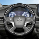 Carbon Fiber Steering Wheel Cover for Mitsubishi
